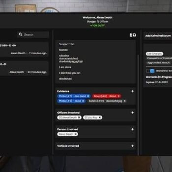 QBCore MDT Script - Premium Police Mobile Data Terminal System for FiveM